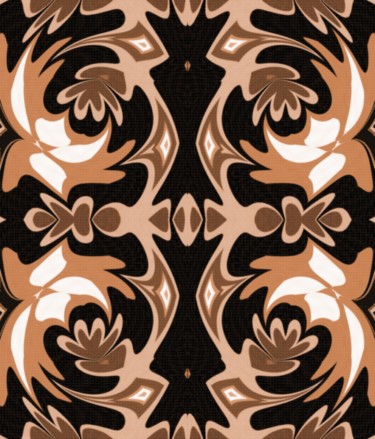 Digital Arts titled "Golden Mirrors" by Peter Jalesh, Original Artwork, Digital Painting