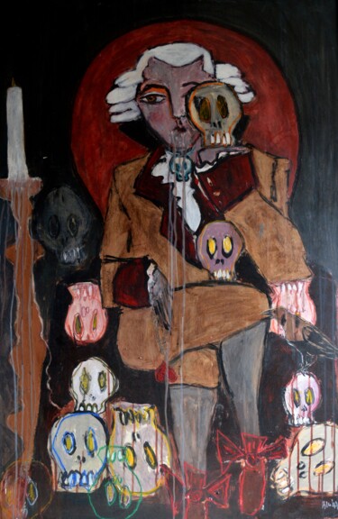 Peinture intitulée "QUE LA FÊTE CONTINUE" par Pascal Briba, Œuvre d'art originale, Acrylique