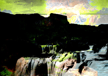 Great falls of Snake River, Idaho. september 2004 "Great falls of Snak…" başlıklı Dijital Sanat Michel Tabanou tarafından, Orijinal sanat, Dijital Resim
