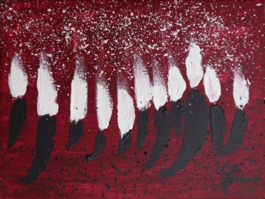 Peinture intitulée "Lights" par Adam Spinosa, Œuvre d'art originale, Acrylique