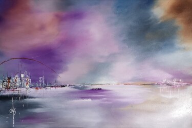 Peinture intitulée "CORONA CITY - Galer…" par Gervaise Accart-Sanier (GAS), Œuvre d'art originale, Huile