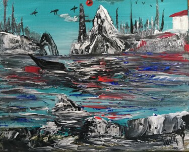 Peinture intitulée "Serrenity" par Pascal Jung, Œuvre d'art originale, Huile