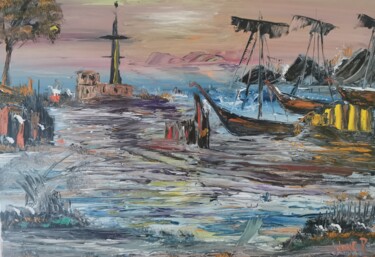 Peinture intitulée "On waiting 2" par Pascal Jung, Œuvre d'art originale, Huile