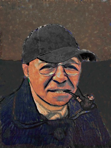 数字艺术 标题为“Auto-portrait : Un…” 由Grégoire Koboyan (Cricorps), 原创艺术品, 数字油画