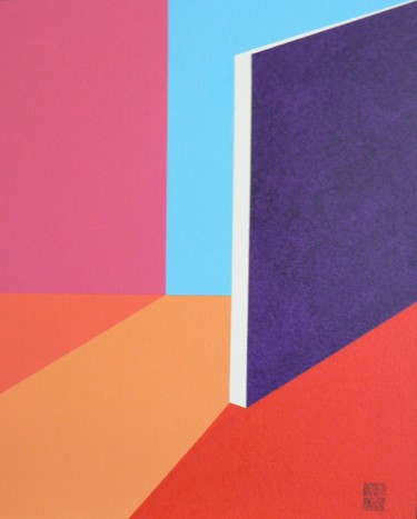 绘画 标题为“" Rêve d'évasion "” 由Jacques Pinceloup, 原创艺术品, 丙烯 安装在纸板上