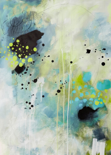 L'étincelle dans tes yeux Peinture intitulée "L'étincelle dans te…" par Chantal Proulx, Œuvre d'art originale, Acrylique