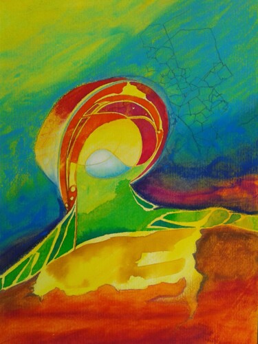 Schilderij getiteld "angel (21)" door Sabina Kiss, Origineel Kunstwerk, Acryl