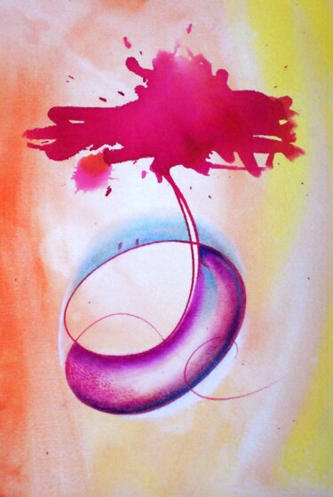 Schilderij getiteld "angel (30)" door Sabina Kiss, Origineel Kunstwerk, Acryl