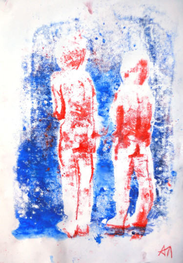 印花与版画 标题为“"Голыши"” 由Анна Лагеда, 原创艺术品, 蒙纳