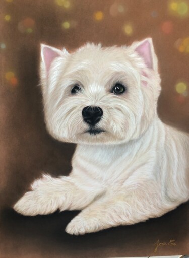 Dessin intitulée "«Belina » le petit…" par Jess.C.Art, Œuvre d'art originale, Pastel