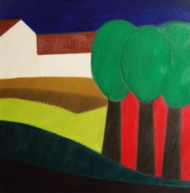 Painting titled "Prima della mietitu…" by Francesco Cagnato, Original Artwork, Oil