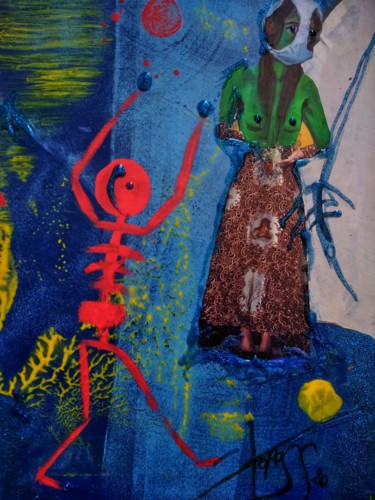 Painting titled "JOY" by Toross, Original Artwork, Collages