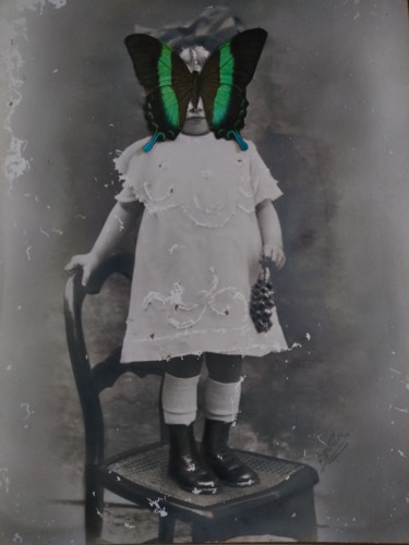 Painting titled "MARIE" by Toross, Original Artwork, Collages