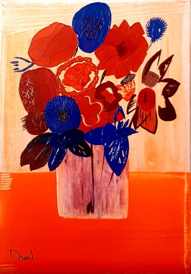 Peinture intitulée "Bouquet61" par Dral Art, Œuvre d'art originale, Acrylique Monté sur Châssis en bois