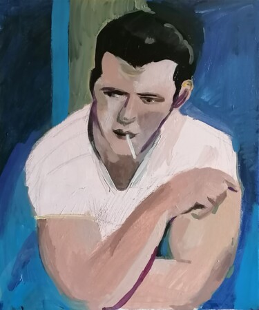 Peinture intitulée "The good boy" par Valérie Blum (Valery), Œuvre d'art originale, Acrylique Monté sur Châssis en bois