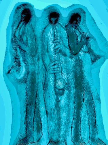 Digital Arts titled "trio 2" by Simon Taylor, Original Artwork, Digital Painting