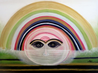 Peinture intitulée "Coronavirus serie.…" par Marianne Charlotte Mylonas-Svikovsky (Marlo), Œuvre d'art originale, Acrylique