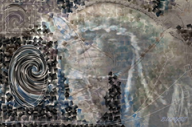 Arts numériques intitulée "Hors Cheyenne white" par Marc Bulyss, Œuvre d'art originale, Peinture numérique