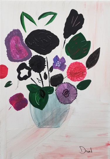 Peinture intitulée "Bouquet65" par Dral Art, Œuvre d'art originale, Acrylique Monté sur Châssis en bois