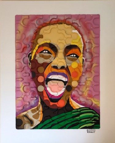 Peinture intitulée "SMILE" par Pascal Feriault, Œuvre d'art originale, Acrylique