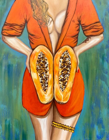 Are you hungry, darling? - Original oil painting on canvas Ζωγραφική με τίτλο "Are you hungry, dar…" από Larisa Lavrova, Αυθεντικά έργα τέχνης, Λάδι Τοποθετήθηκε στο Ξύλινο φορείο σκε…