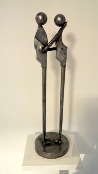 Sculptuur getiteld "LE FRISSON EST PARTI" door Gerard Lami, Origineel Kunstwerk, Metalen