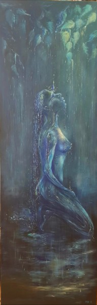 绘画 标题为“Капля” 由Iryna Kogan, 原创艺术品, 油 安装在木质担架架上