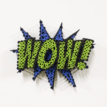 Scultura intitolato "Mini Wow!" da Alessandro Padovan, Opera d'arte originale, Metalli