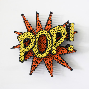 Scultura intitolato "Mini Pop!" da Alessandro Padovan, Opera d'arte originale, Metalli