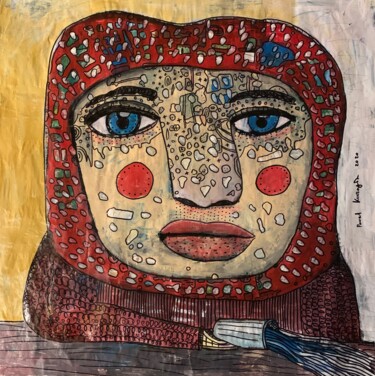 绘画 标题为“Boy with bonnet 3” 由Pavel Kuragin, 原创艺术品, 丙烯