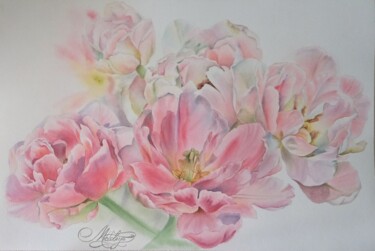 Картина под названием "Angelica" - Olga Matyunina, Подлинное произведение искусства, Акварель