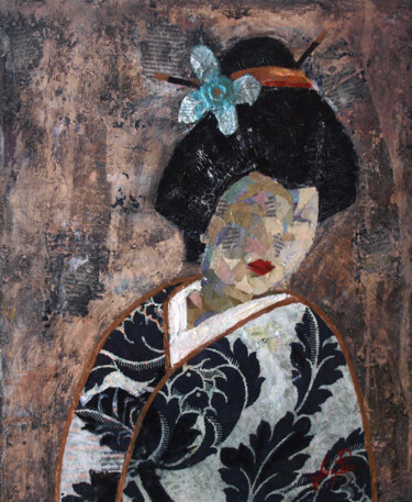 绘画 标题为“SERIE GEISHA 00014” 由Josep Pozo, 原创艺术品, 丙烯