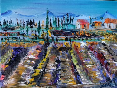 Peinture intitulée "Le sud" par Pascal Jung, Œuvre d'art originale, Huile