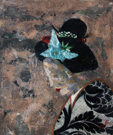 绘画 标题为“SERIE GEISHA 00015” 由Josep Pozo, 原创艺术品, 丙烯