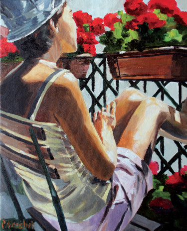 Peinture intitulée "J55 : préparer la s…" par Pascal Brachet, Œuvre d'art originale, Huile