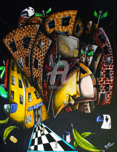 绘画 标题为“An Urban Still Life…” 由Helene, 原创艺术品, 丙烯