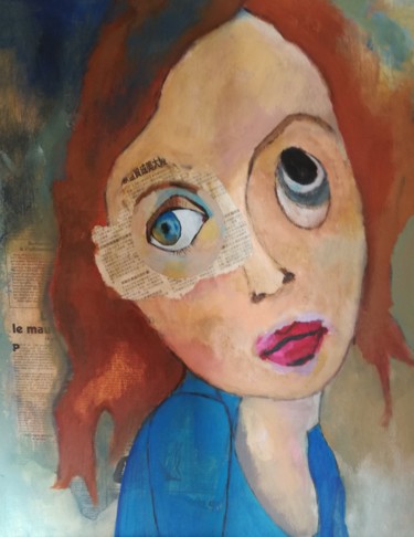 Peinture intitulée "LILI" par Martine Flory, Œuvre d'art originale, Acrylique