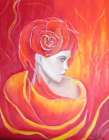 Peinture intitulée "Ingénuité" par Alix, Œuvre d'art originale, Huile