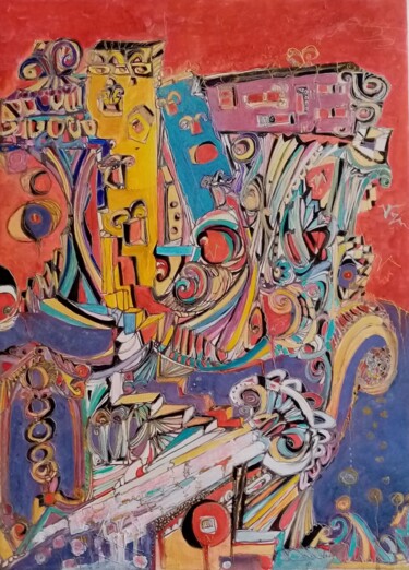 Peinture intitulée "Beautifull chaos" par Anna Aspasia Theodorakis, Œuvre d'art originale, Acrylique