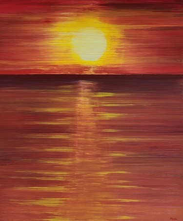 绘画 标题为“sunrise” 由So Hyon Kim, 原创艺术品, 丙烯