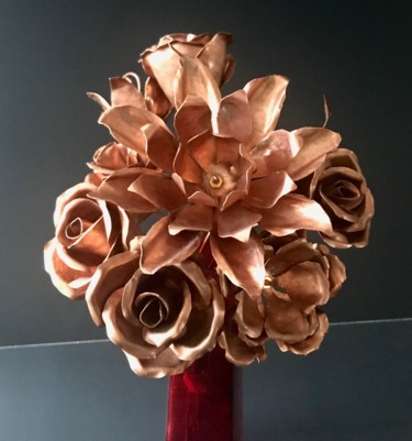 Sculpture titled "Here Comes the Bride" by Liz Paker, Original Artwork, Metals