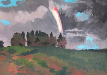 绘画 标题为“После дождя” 由Семён Рыжов, 原创艺术品, 水粉