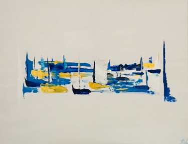 Peinture intitulée "La Revellata 3" par Jana Kuzmi, Œuvre d'art originale, Acrylique