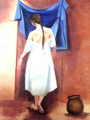 제목이 "Drapés"인 미술작품 Françoise Augustine로, 원작, 아크릴