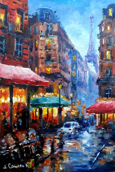 Paris. Acrilico sobre lienzo Peinture intitulée "Paris. Acrilico sob…" par Jose Camero Hernandez, Œuvre d'art originale, Acrylique