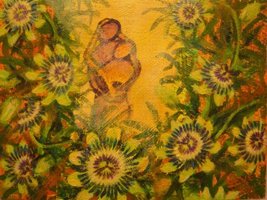 Passiflore #artistsupportpledge Painting titled "Passiflore #artists…" by Nicole Severini (SEVE), Original Artwork, Acrylic