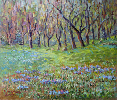 Malarstwo zatytułowany „The spring has come” autorstwa Liudvikas Daugirdas, Oryginalna praca, Olej