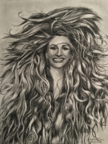 Peinture intitulée "LE SOURIRE DE HAIR-…" par Jacques Tafforeau, Œuvre d'art originale, Aquarelle