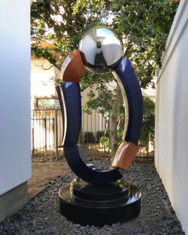 Sculpture titled "The Last Link" by Hunter Brown, Original Artwork, Stainless Steel