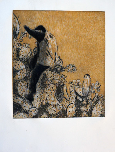 Travesia Printmaking titled "Travesia" by Alondra Alonso Alvarez, Original Artwork, Etching